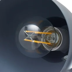 Lindby Gulvlampe Tebbi, grå, metal, højde 150 cm