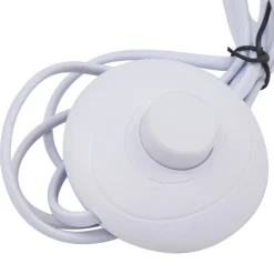 Lindby Gulvlampe Tonka, beige, metal/marmor, 180 cm, E27