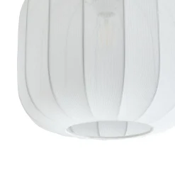 Helin loftlampe, hvid, stof, Ø 35 cm^Lindby Discount