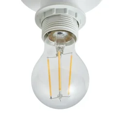 Helin loftlampe, hvid, stof, Ø 35 cm^Lindby Discount