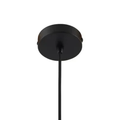 hængelampe Clarine, sort/hvid, Ø 50 cm, metal^Lindby Outlet