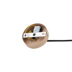 Lindby hængelampe Clarine, beige, Ø 50 cm, metal