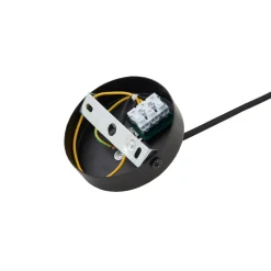 hængelampe Clarine, sort/hvid, Ø 32 cm, metal^Lindby