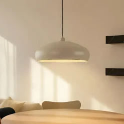 Lindby Pendellamper|Pendellamper>hængelampe Elover, beige, Ø 45 cm, jern