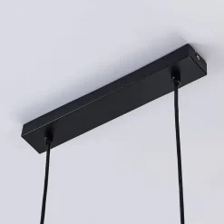 Lindby hængelampe Emily, 72 cm, sort, 3 lyskilder, metal