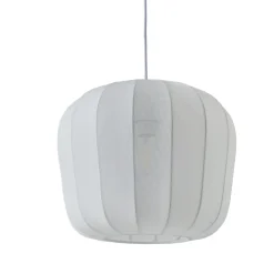 hængelampe Helin, hvid, Ø 35 cm, stof^Lindby Clearance