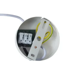 hængelampe Helin, hvid, Ø 35 cm, stof^Lindby Clearance