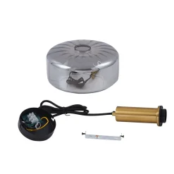 hængelampe Hildur, Ø 22 cm, 1 lyskilde, røggrå, glas^Lindby New