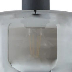 hængelampe Hildur, Ø 28,5 cm, 1 lyskilde, grå, glas^Lindby