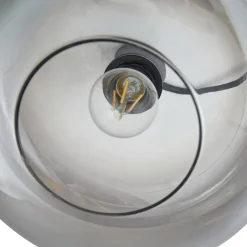 hængelampe Hildur, Ø 28,5 cm, 1 lyskilde, grå, glas^Lindby