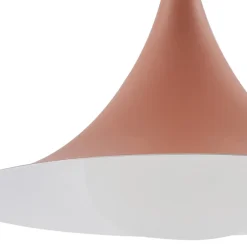 hængelampe Jarl, brun, metal, Ø 35 cm, G9^Lindby Online