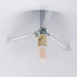 hængelampe Jarl, brun, metal, Ø 35 cm, G9^Lindby Online