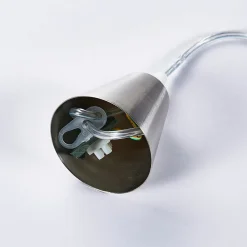 Lindby hængelampe Marike, Ø 30 cm, hvid, glas, kugle, E27