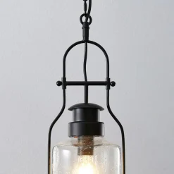 hængelampe Rozalie, sort, metal, lygte, 21cm^Lindby Outlet