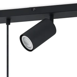 hængelampe Sanad, 70 cm, 5 lyskilder, sort, GU10^Lindby Hot