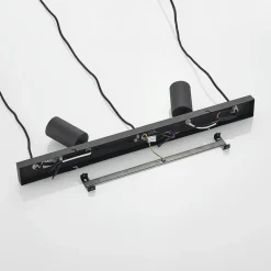 hængelampe Sanad, 70 cm, 5 lyskilder, sort, GU10^Lindby Hot