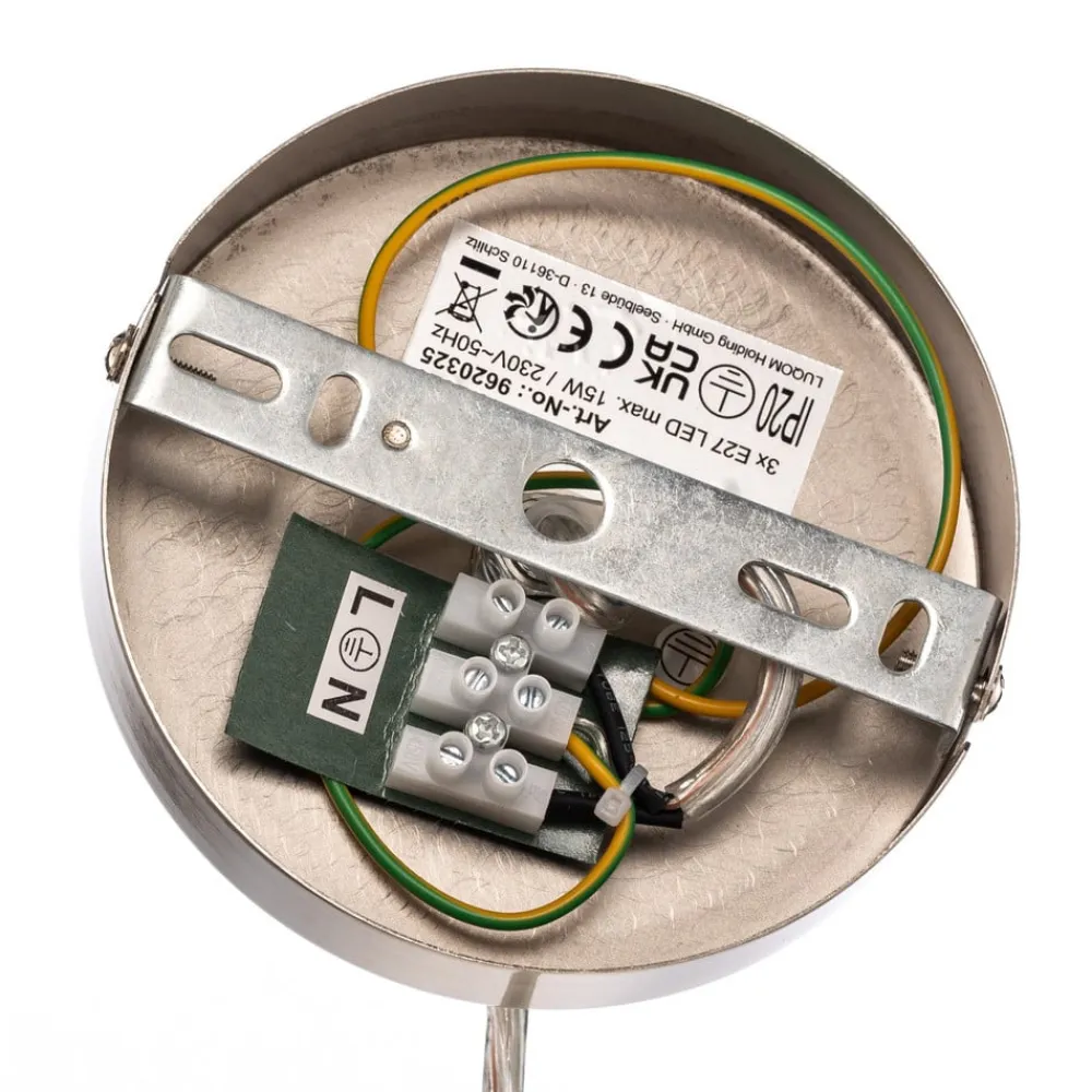 hængelampe Sebatin, Ø 50 cm, hvid, stof, E27^Lindby Sale