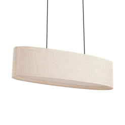 hængelampe Soula, 78 cm, beige, plast, E27^Lindby Best