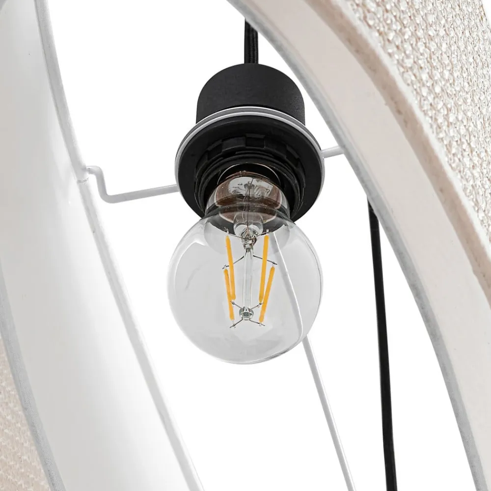 hængelampe Soula, 78 cm, beige, plast, E27^Lindby Best