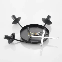 Lindby hængelampe Teeja, smoke, 3 lyskilder, Ø52cm, glas, E27