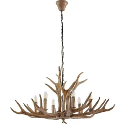 hængelampe Tejask, Ø 102 cm, 6 lyskilder, gevir, E14^Lindby Sale