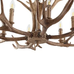 hængelampe Tejask, Ø 102 cm, 6 lyskilder, gevir, E14^Lindby Sale