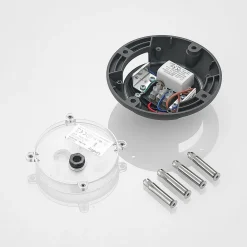 Lindby Huban gulv-spotlight med LED, 2 lyskilder