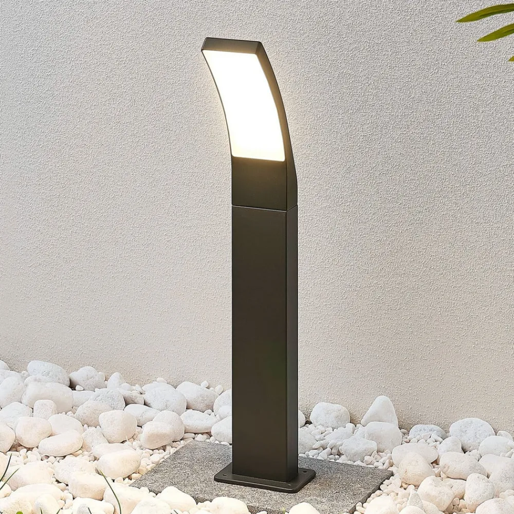 Ilvita LED-vejlampe, 60 cm, antracit, metal, IP54^Lindby New