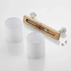 Imarin loftspot, 2 lyskilder, eg/hvid^Lindby Online