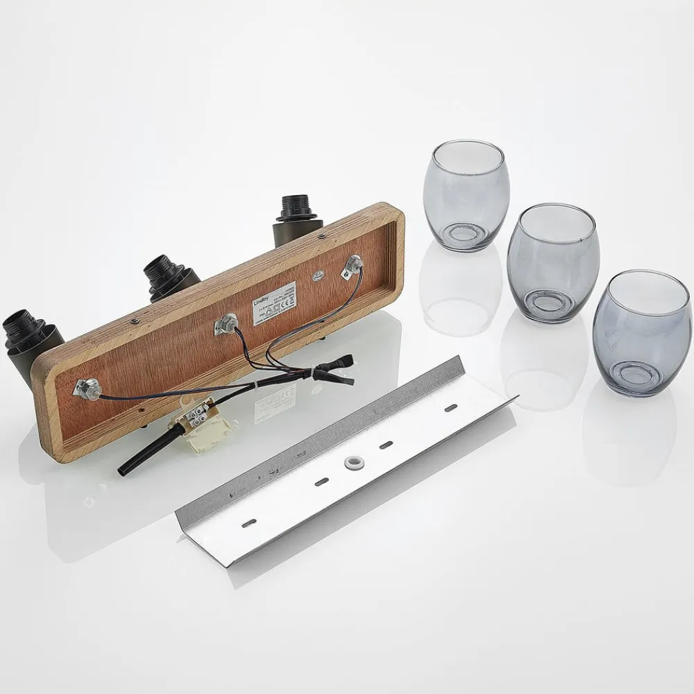 Lindby Loftlamper|Spotlights>Ineska loftspot, 3 lyskilder, kantet