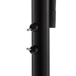 Irmino gulvlampe med røgfarvede glasskærme^Lindby