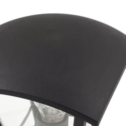 Lindby Isidoro sokkellampe, sort, højde 28 cm, plast