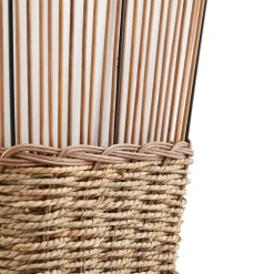 Jacinto gulvlampe, bambus, hamp, højde 130 cm^Lindby Discount