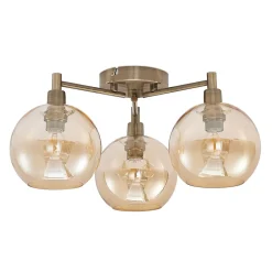 Jemissa loftlampe, 3 lyskilder, ravgul^Lindby Sale