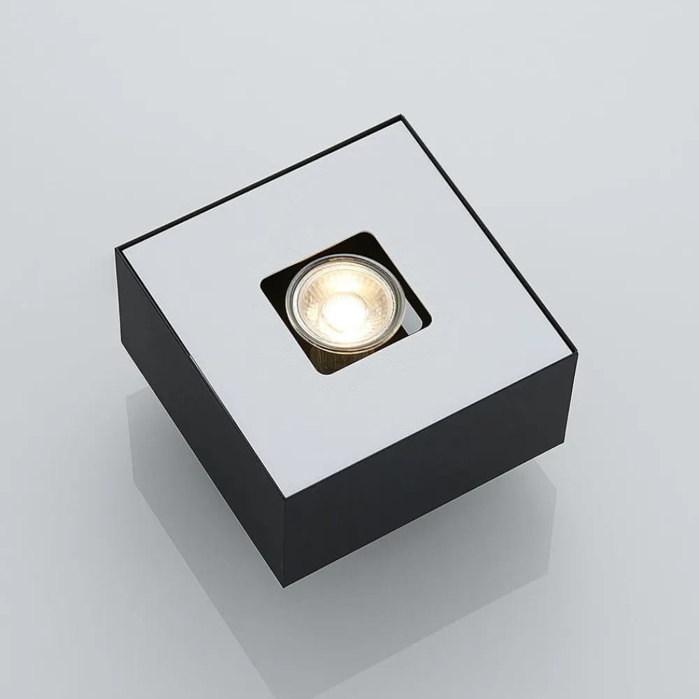 Lindby Loftlamper|Loftlamper>Kasi loftlampe, sort, 1 lyskilde, 14 x 14cm