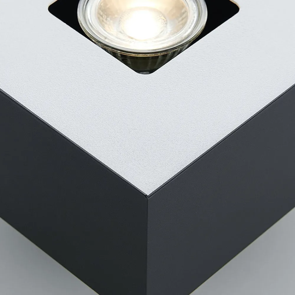 Lindby Loftlamper|Loftlamper>Kasi loftlampe, sort, 1 lyskilde, 14 x 14cm