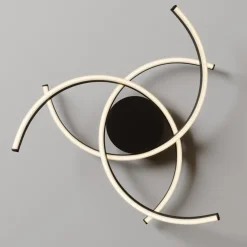 Lindby Katris LED-loftlampe, 58 cm, sort