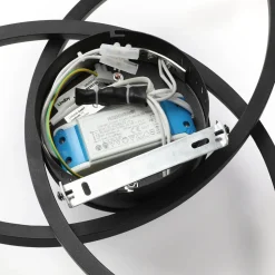 Lindby Katris LED-loftlampe, 58 cm, sort