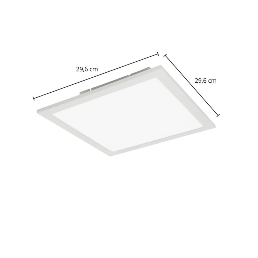 Lindby Kenma LED-panel, CCT, 29,6 cm x 29,6 cm