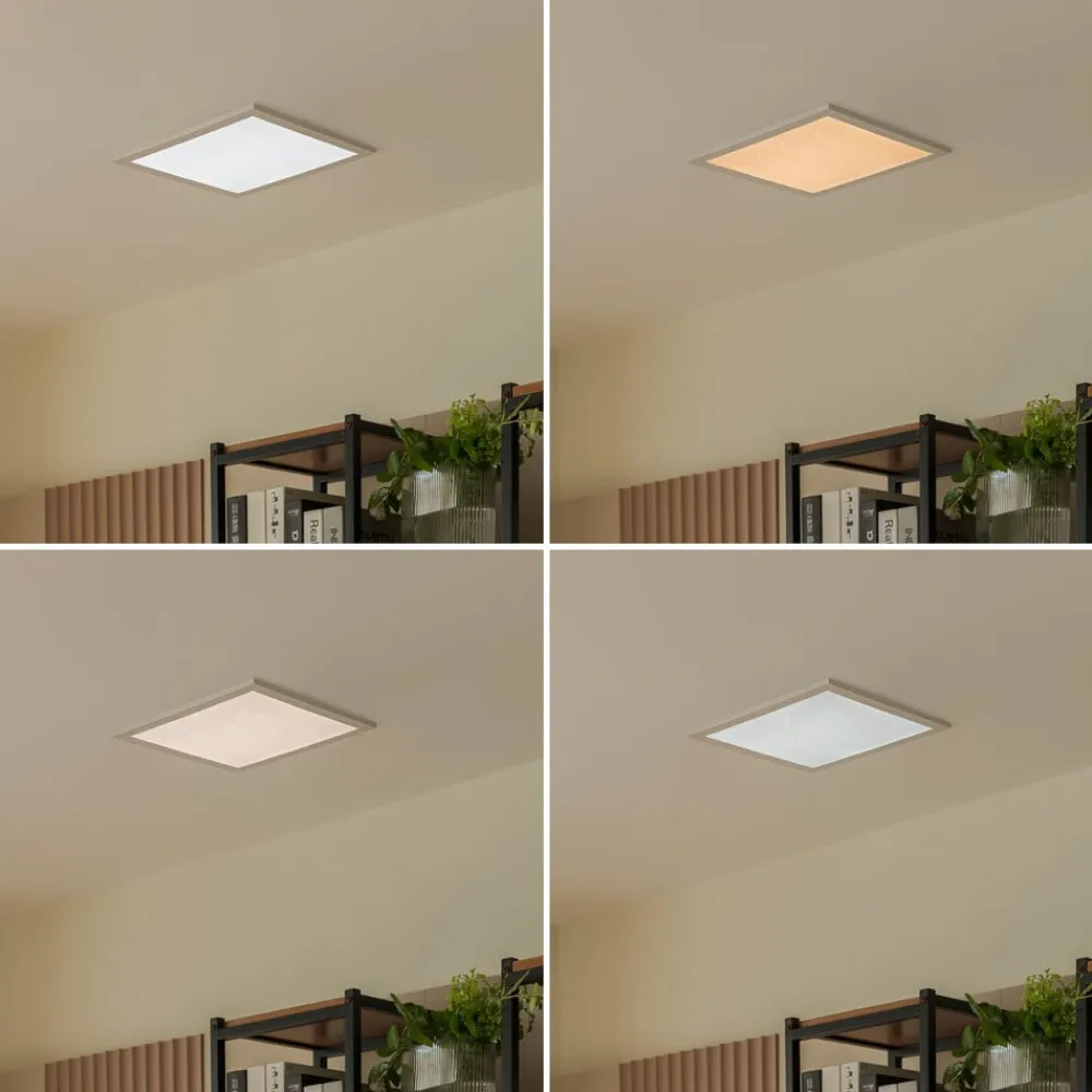 Lindby Kenma LED-panel, CCT, 29,6 cm x 29,6 cm