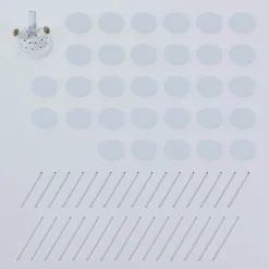 Kinan loftlampe, Ø 54 cm, hvid, metal, E14^Lindby Discount