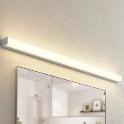 Klea LED-badeværelseslampe, 120 cm, krom, metal, IP44^Lindby Clearance