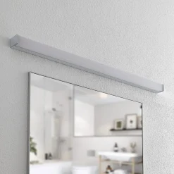 Klea LED-badeværelseslampe, 120 cm, krom, metal, IP44^Lindby Clearance