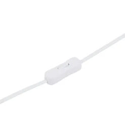 Lindby Kosmo bordlampe, hvid/guld, keramik, glas