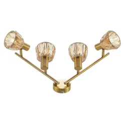 Kosta loftlampe, 4 lyskilder, messing^Lindby Clearance