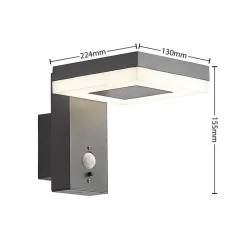 Lindby Laira udendørs LED-solcellelampe, 15,5 cm