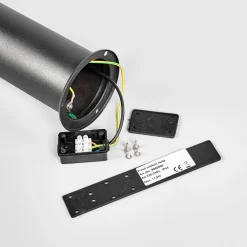 Lanea LED-vejlampe, 60 cm, sort, sensor, IP44^Lindby Clearance