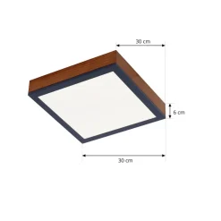 Laviona loftlampe, firkantet, 30 cm^Lindby Hot