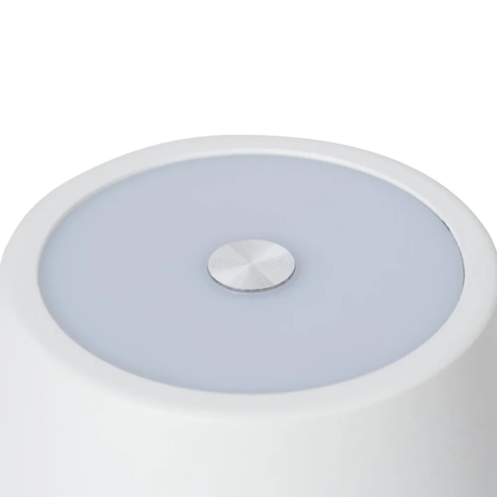 LED genopladelig bordlampe Janea TWIN, hvid, metal^Lindby Hot