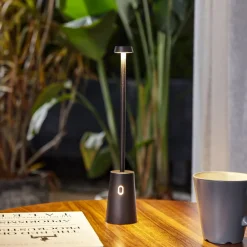 LED genopladelig bordlampe Noelani, højde 30 cm, IP44, dæmpbar^Lindby Discount